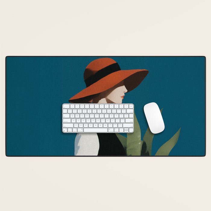 Vintage Elegance in Autumn Light Desk Mat Gallery Image 1