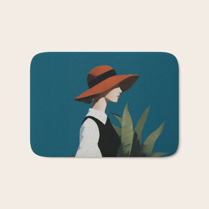 Vintage Elegance in Autumn Light Bath Mat Gallery Image 1
