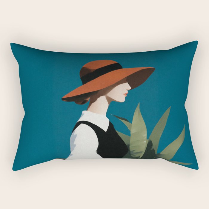 Vintage Elegance in Autumn Light Rectangular Pillow Gallery Image 2