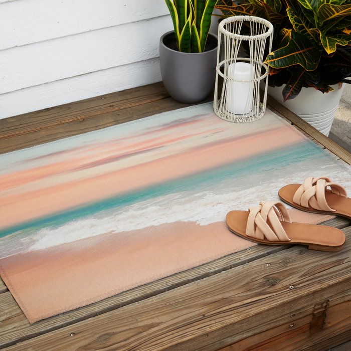 Boho, Beach Sunset Outdoor Rug Gallery Image 2