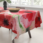 Pressed Poppy Blossom Pattern Tablecloth Gallery Image 3