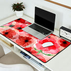 Pressed Poppy Blossom Pattern Desk Mat Gallery Image 2
