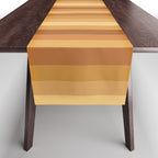 Mixed Stripes Pattern XII Orange Tones Table Runner Gallery Image 1