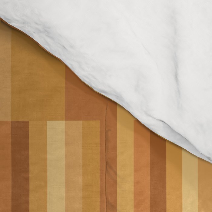 Mixed Stripes Pattern XII Orange Tones Comforter Gallery Image 4