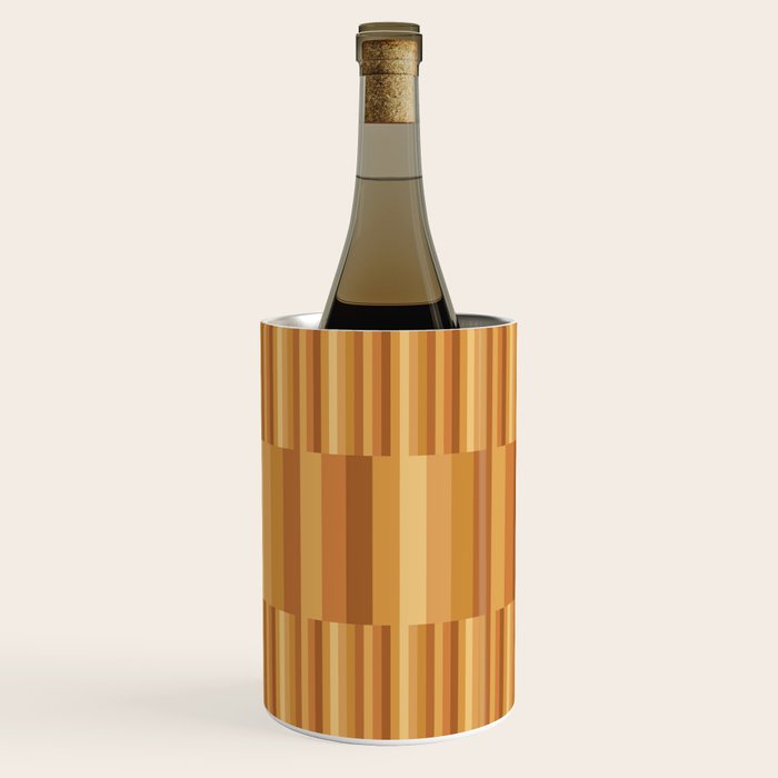 Mixed Stripes Pattern XII Orange Tones Wine Chiller Gallery Image 3
