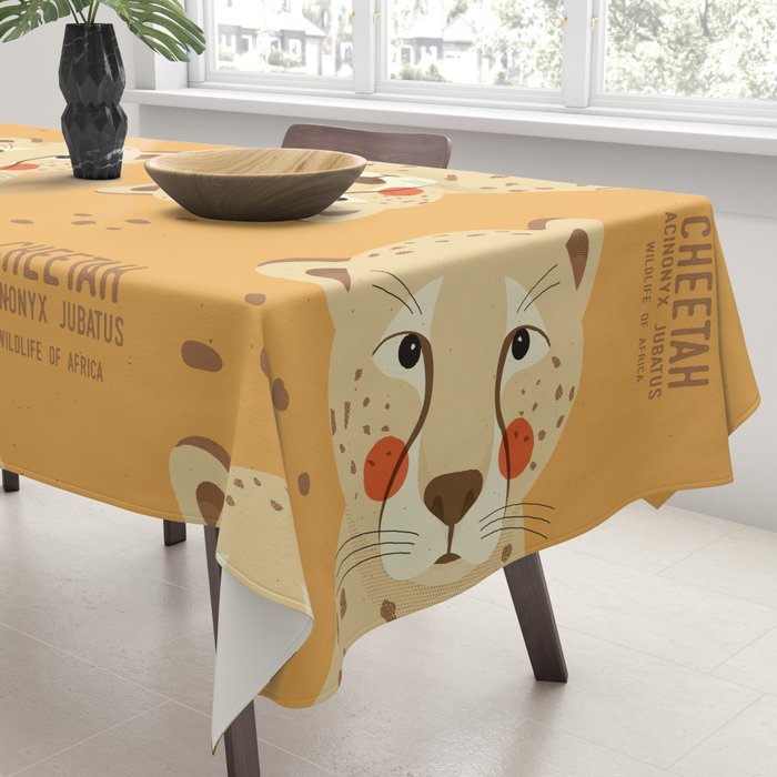 Cheetah, Wildlife of Africa Tablecloth Gallery Image 3