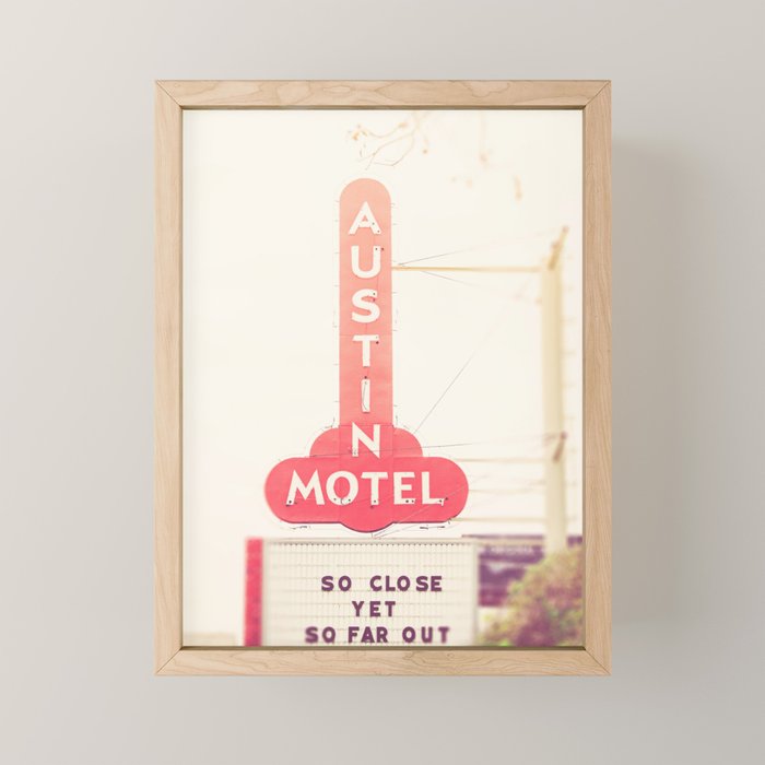 Iconic Austin Motel x Austin Texas Mini Art Print Gallery Image 1
