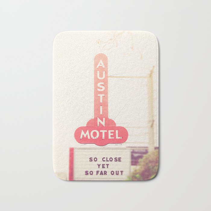 Iconic Austin Motel x Austin Texas Bath Mat Gallery Image 1