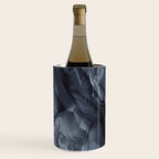 Gray Black Gradient Dramatic Flowing Abstract Painting Wine Chiller Gallery Image 1