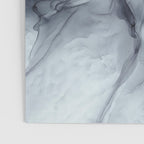 Gray Black Gradient Dramatic Flowing Abstract Painting Poster Gallery Image 3