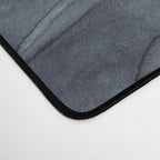 Gray Black Gradient Dramatic Flowing Abstract Painting Desk Mat Gallery Image 4