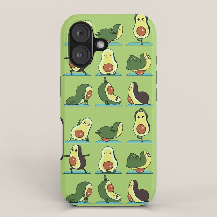 Avocado Yoga iPhone Case Gallery Image 1