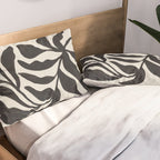 Ink Palm Plant Fossil Pillow Sham Gallery Image 2