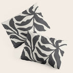 Ink Palm Plant Fossil Pillow Sham Gallery Image 3