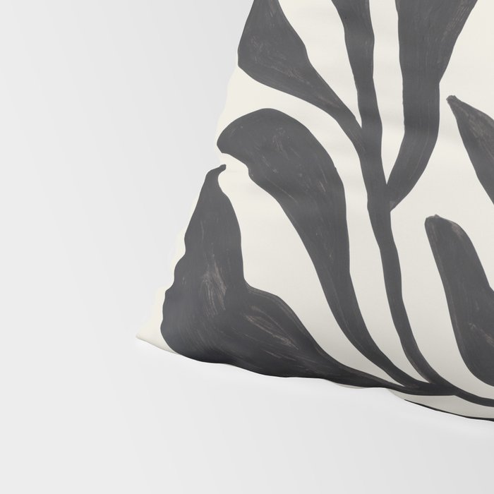 Ink Palm Plant Fossil Pillow Sham Gallery Image 4