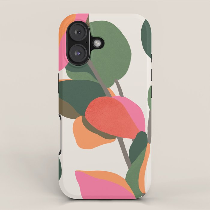 Abstract Eucalyptus Leaves iPhone Case Gallery Image 1