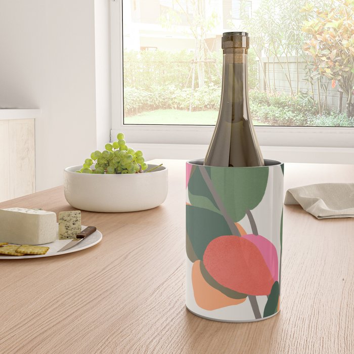 Abstract Eucalyptus Leaves Wine Chiller Gallery Image 4