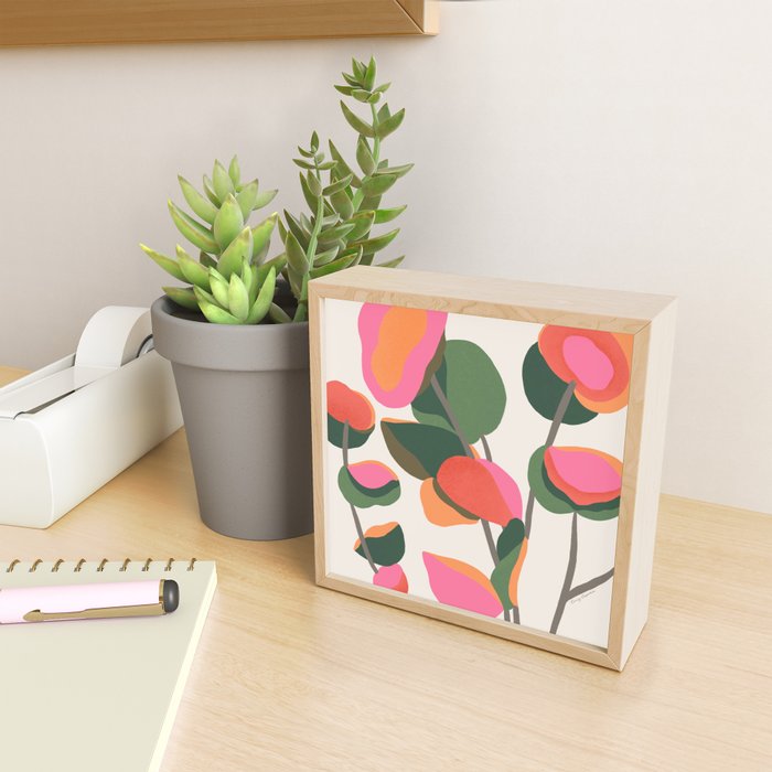 Abstract Eucalyptus Leaves Mini Art Print Gallery Image 2