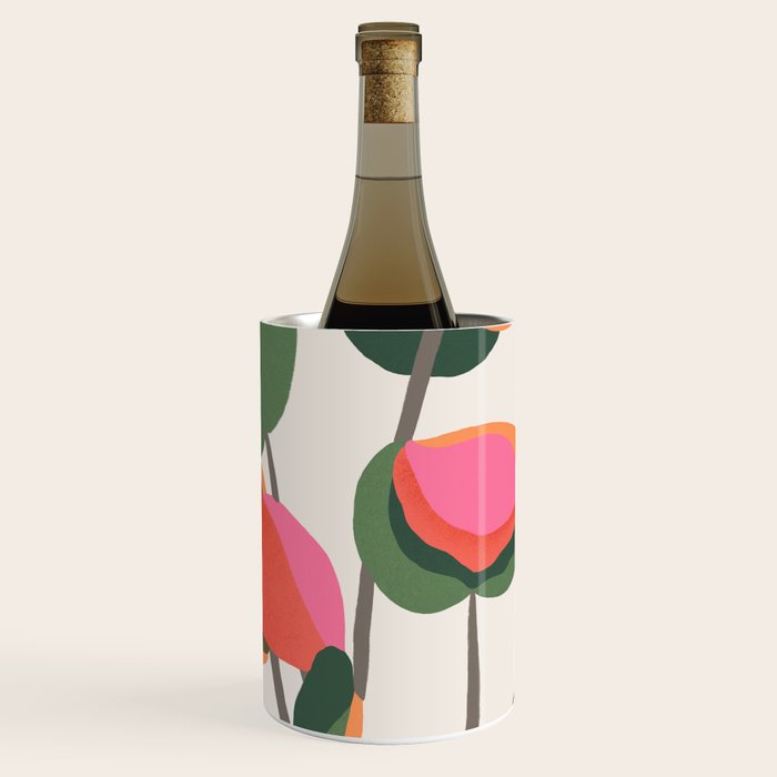 Abstract Eucalyptus Leaves Wine Chiller Gallery Image 3