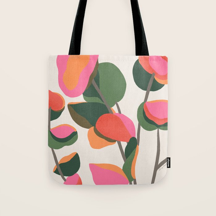 Abstract Eucalyptus Leaves Tote Bag Gallery Image 1