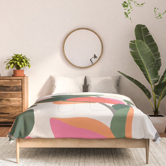 Abstract Eucalyptus Leaves Comforter Gallery Image 3