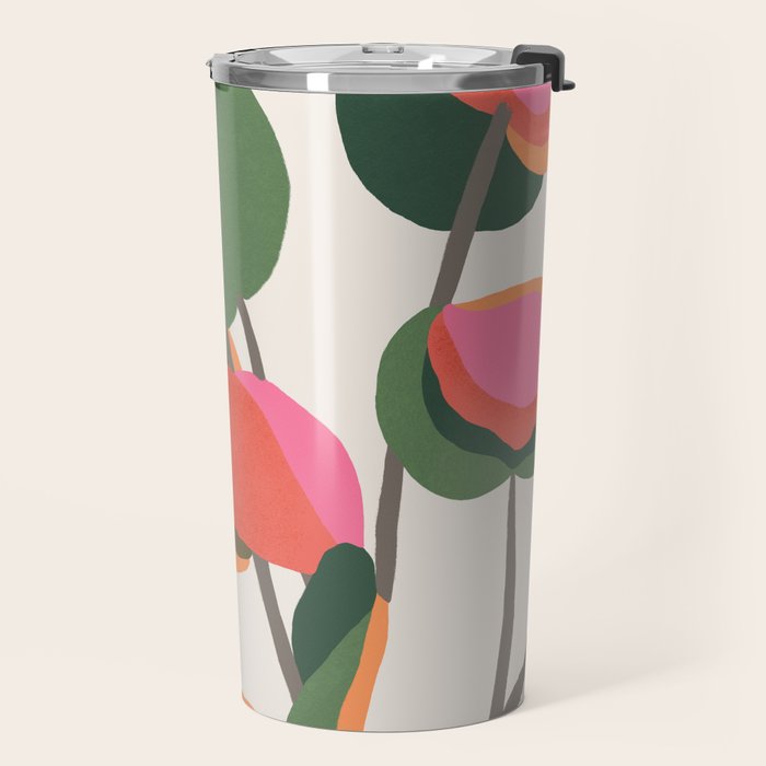 Abstract Eucalyptus Leaves Travel Mug Gallery Image 2