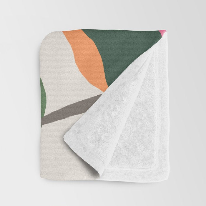 Abstract Eucalyptus Leaves Throw Blanket Gallery Image 3