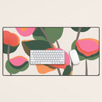 Abstract Eucalyptus Leaves Desk Mat Gallery Image 1