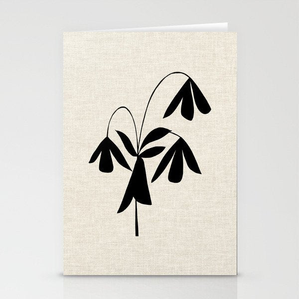 Bell Flower Stationery Card Gallery Image 1