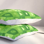 Green eco friendly nature geometric mosaic pattern Pillow Sham Gallery Image 3