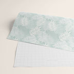 Palm Leaves . Soft Aqua Wrapping Paper Gallery Image 2