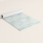 Palm Leaves . Soft Aqua Yoga Mat Gallery Image 2