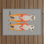 Whimsy Meerkats Outdoor Rug Gallery Image 1