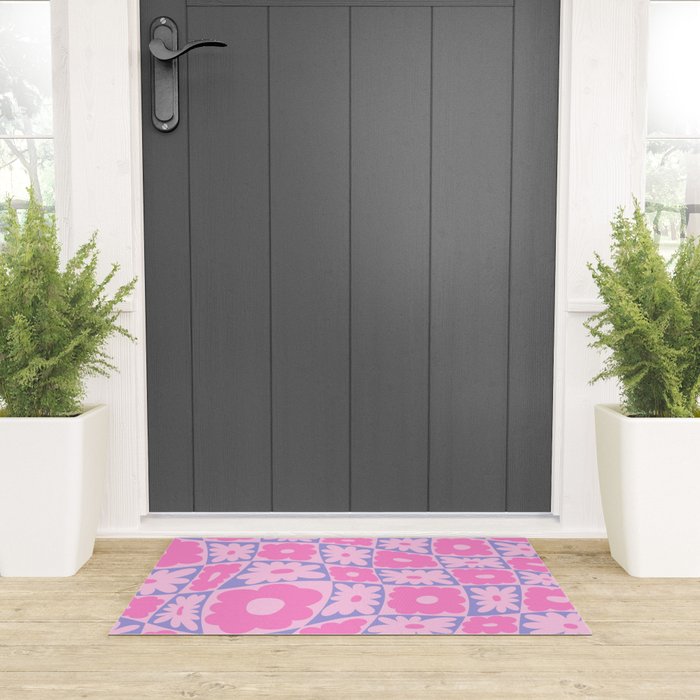 Floral twelve Welcome Mat Gallery Image 3