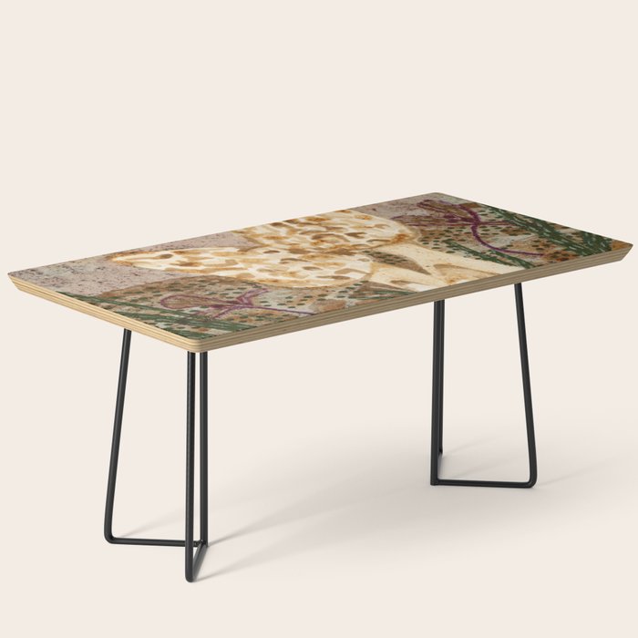 Little Morel Mushrooms in Warm Brown Coffee Table Gallery Image 1