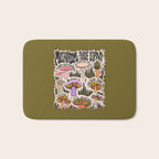 Mushrooms of Rhode Island Bath Mat Gallery Image 1