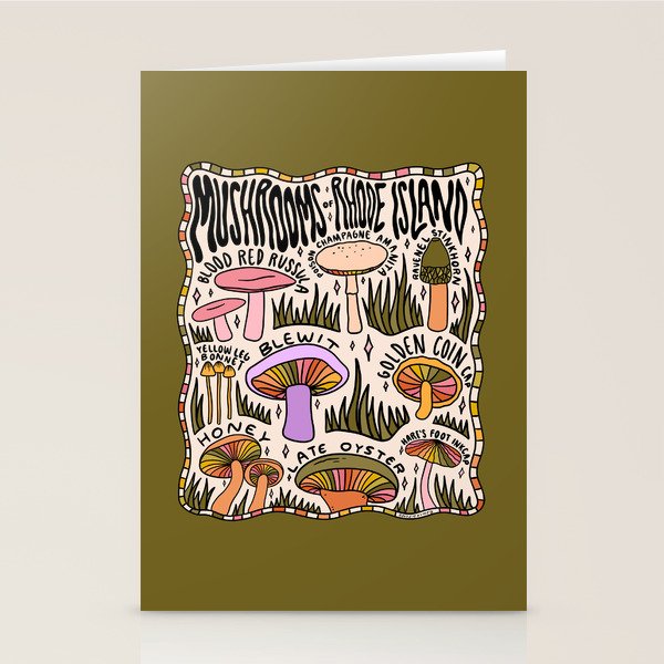 Mushrooms of Rhode Island Stationery Card Gallery Image 1