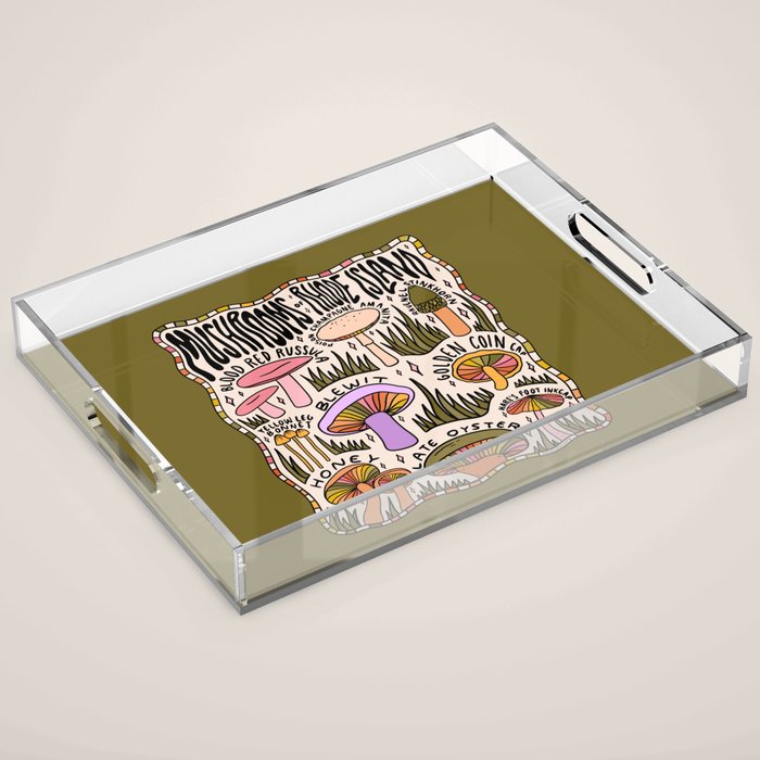 Mushrooms of Rhode Island Acrylic Tray Gallery Image 1