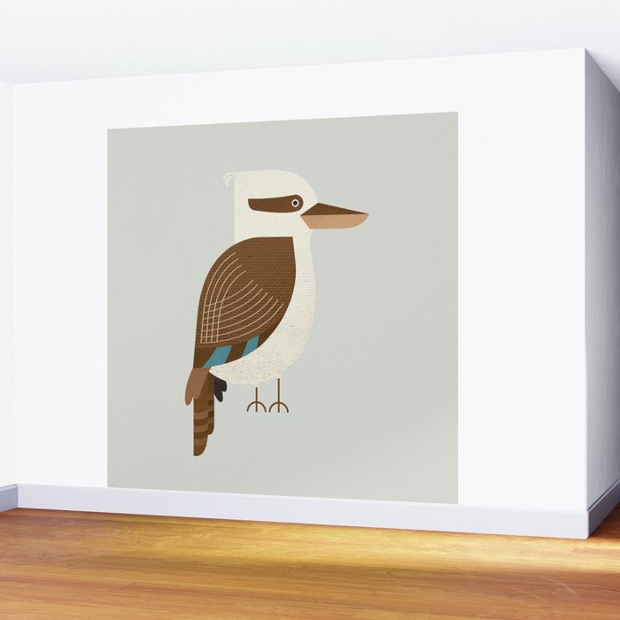 Whimsy Laughing Kookaburra Wall Mural Gallery Image 2