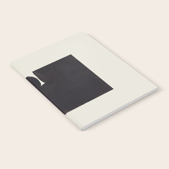 Black & White Minimalist Abstract Shapes Patterns Black Ink Painting Notebook Gallery Image 2