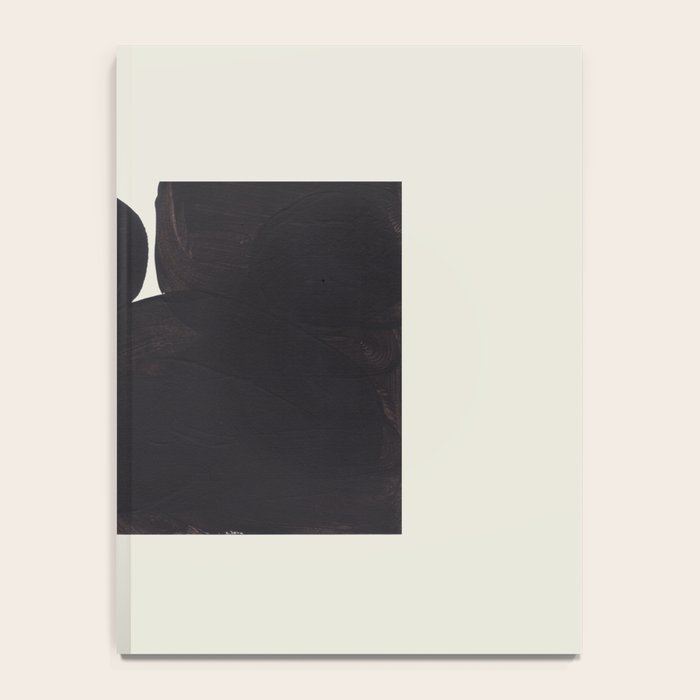 Black & White Minimalist Abstract Shapes Patterns Black Ink Painting Notebook Gallery Image 4