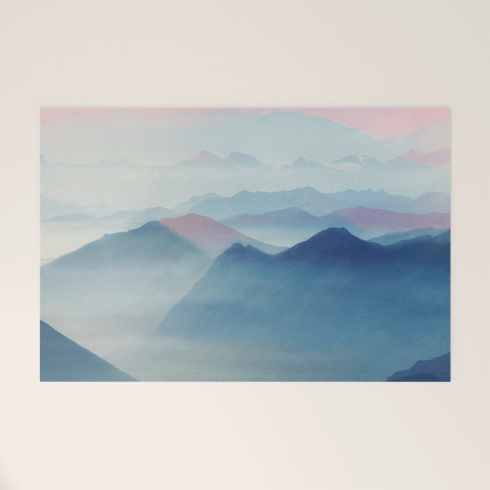 Mountains Welcome Mat Gallery Image 1