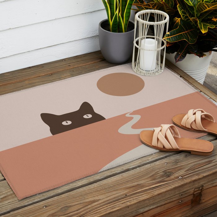 Cat Landscape 16 Outdoor Rug Gallery Image 2