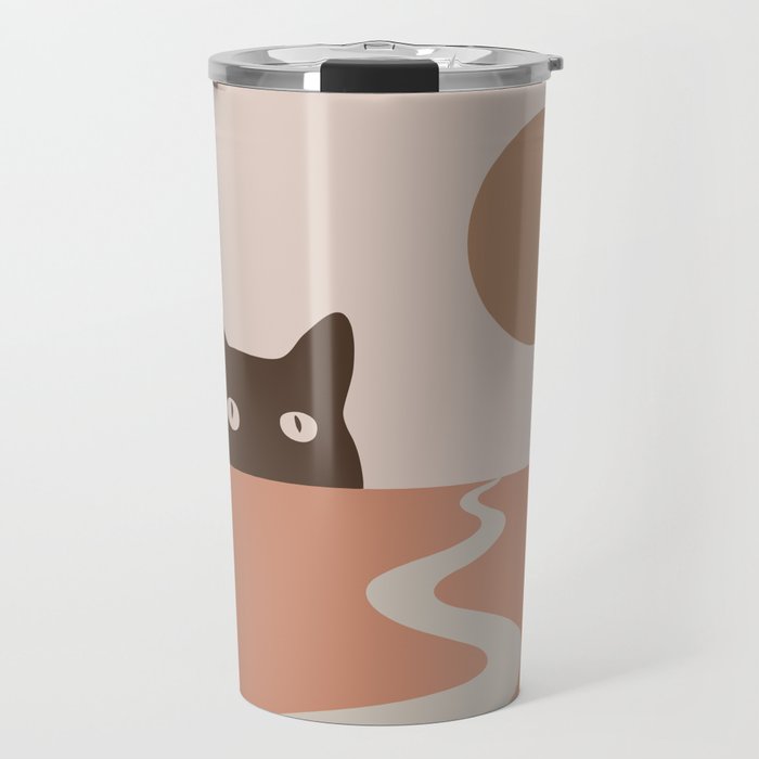 Cat Landscape 16 Travel Mug Gallery Image 1