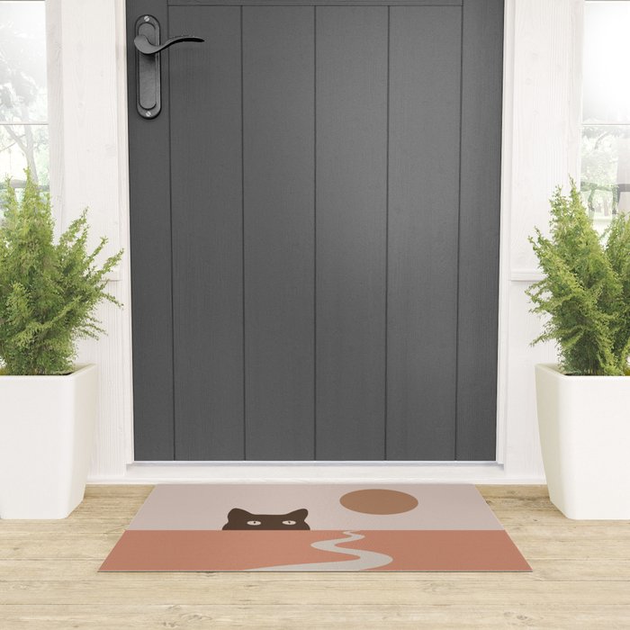Cat Landscape 16 Welcome Mat Gallery Image 3