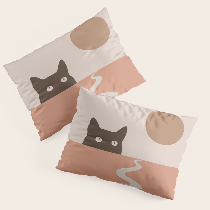Cat Landscape 16 Pillow Sham Gallery Image 1