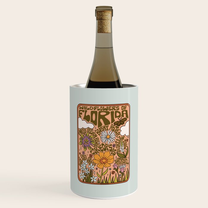 Florida Wildflowers Wine Chiller Gallery Image 1