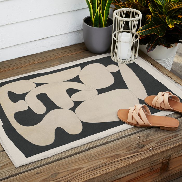 Modern Abstract Art 25 Outdoor Rug Gallery Image 2