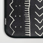 Cute Geometric Stripe in Black and White Laptop Sleeve Gallery Image 3