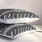 Cute Geometric Stripe in Black and White Pillow Sham Gallery Image 3